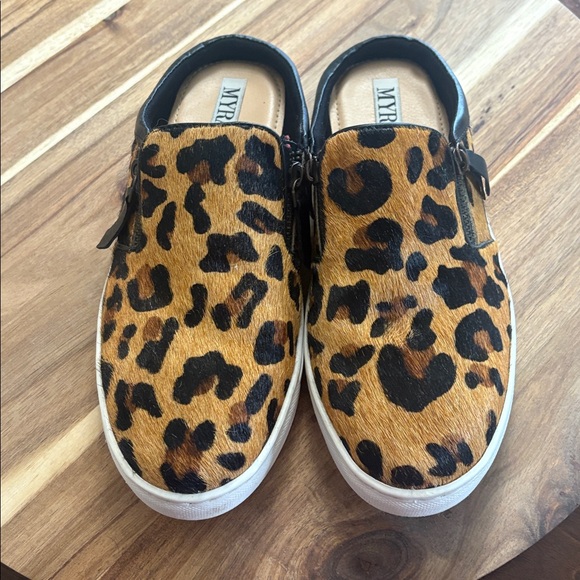 MYRA Leather and Textile Sneaker Slides - Picture 2 of 7